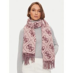 Szalik Guess. Fioletowe szaliki Guess, z aplikacjami. Za 269.99 zł.