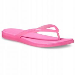Japonki Dla Dorosłych Crocs Miami Jelly Round Toe Flip. Szare klapki Crocs, bez wzorów, z materiału, bez obcasa. Za 169.99 zł.