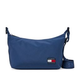 Torebka Tommy Jeans. Niebieskie torebki klasyczne Tommy Jeans, bez wzorów, z jeansu, bez dodatków. Za 159.99 zł.