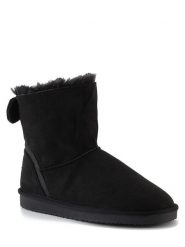 ISLAND BOOT Botki zimowe "Massey" w kolorze czarnym rozmiar: 39. Czarne botki Island Boot, na zimę, bez wzorów, z materiału, bez obcasa, bez zapięcia. Za 159.21 zł.