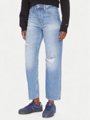 Tommy Jeans Jeansy Layla DW0DW21278 Niebieski Straight Fit. Niebieskie jeansy Tommy Jeans, bez wzorów. Za 299.99 zł.