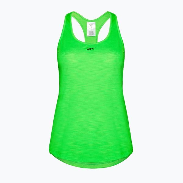 Koszulka Reebok Rbk-Chill Atletic Tank. Zielone bluzki REEBOK FITNESS, bez wzorów, sportowe, bez kołnierzyka, bez ramiączek. Za 79.99 zł.