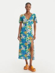 Billabong Sukienka letnia Jet Set EBJWD00134 Niebieski Regular Fit. Niebieskie sukienki Billabong, na lato, xl, bez wzorów, z wiskozy, bez kołnierzyka, bez ramiączek. Za 339.99 zł.