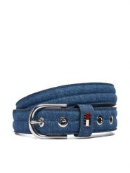 Tommy Jeans Pasek Damski Denim Cool 3.5 AW0AW18046 Niebieski. Niebieskie paski Tommy Jeans, bez wzorów, z denimu. Za 239.99 zł.