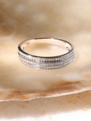 DIAMANTA Złoty pierścionek "Athéna" z diamentami rozmiar: 56. Szare pierścionki DIAMANTA, z diamentem, złote. Za 1,079.95 zł.