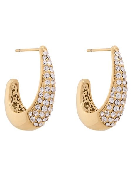 Guess Kolczyki JUBE06 429JW Złoty. Żółte kolczyki Guess, ze stali. Za 279.99 zł.