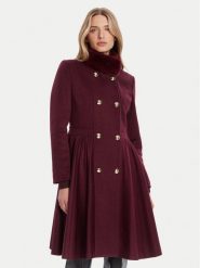 Rinascimento Płaszcz przejściowy CFC0125794003 Bordowy Regular Fit. Czerwone płaszcze Rinascimento, m, bez wzorów, z syntetyku, bez kaptura. Za 1,109.00 zł.