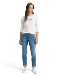 Tom Tailor Dżinsy - Slim fit - w kolorze niebieskim rozmiar: W25/L30. Niebieskie jeansy Tom Tailor, l, z aplikacjami. Za 126.99 zł.