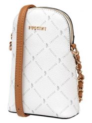 Puccini Torebka w kolorze białym na telefon - 15 x 19 x 5 cm rozmiar: onesize. Białe torby na ramię Puccini, bez wzorów, z materiału, przez ramię, bez dodatków. Za 101.23 zł.