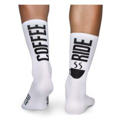 Skarpetki Rowerowe Unisex Luxa Coffee Ride. Białe skarpety LUXA, bez wzorów, z materiału. Za 49.90 zł.