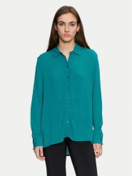 Sisley Koszula 5ZMZLQ07I Zielony Oversize. Zielone koszule Sisley, s, bez wzorów, z wiskozy, bez kołnierzyka, bez ramiączek. Za 159.99 zł.
