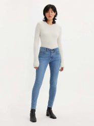 Levi's Dżinsy "711" - Skinny fit - w kolorze niebieskim rozmiar: W27/L32. Niebieskie jeansy Levi's®, l, z aplikacjami. Za 158.10 zł.