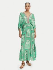 LOLA CASADEMUNT Sukienka letnia LS2616049 Zielony jasny Relaxed Fit. Zielone sukienki LOLA CASADEMUNT, na lato, xl, bez wzorów, z wiskozy, bez kołnierzyka, bez ramiączek. Za 459.99 zł.