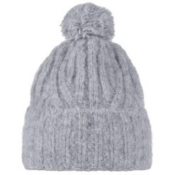 Czapka Damska Nerla. Szare czapki Buff, bez wzorów, z dzianiny. Za 271.99 zł.