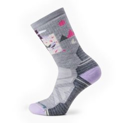 Skarpety trekkingowe damskie Smartwool Hike Full Cushion Alpine Perch Crew. Szare skarpety Smartwool, bez wzorów, z wełny. Za 119.99 zł.