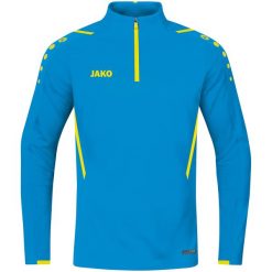 Bluza dresowa zapinana na zamek błyskawiczny Jako Challenge. Niebieskie bluzy JAKO, na zimę, bez wzorów, z dresówki, bez kaptura. Za 212.75 zł.