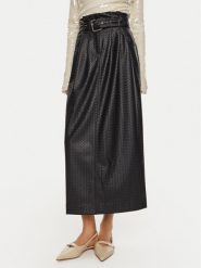 ROTATE Spódnica z imitacji skóry Dax 1128682318 Granatowy Regular Fit. Niebieskie spódnice ROTATE, bez wzorów, ze skóry. Za 779.99 zł.