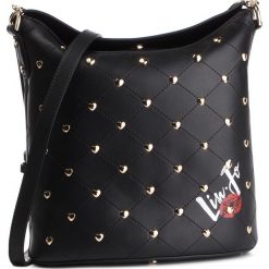 Torebka LIU JO - M Drawstring N19077 E0010 Nero 22222. Czarne listonoszki Liu Jo, bez wzorów, ze skóry ekologicznej, klasyczne, bez dodatków. W wyprzedaży za 319.00 zł.