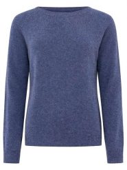 Zwillingsherz Kaszmirowy sweter w kolorze niebieskim rozmiar: S. Niebieskie swetry Zwillingsherz, s, bez wzorów, z kaszmiru, bez ramiączek. Za 413.45 zł.