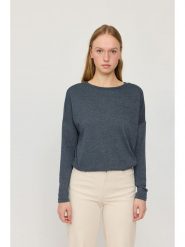 MAZINE Koszulka "Jersey Knit" w kolorze granatowym rozmiar: S. Niebieskie bluzki MAZINE, s, bez wzorów, z jersey, bez kołnierzyka, bez ramiączek. Za 137.10 zł.