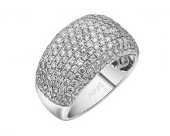 Pierścionek z białego złota z brylantami - 2,16 ct - próba 750. Białe pierścionki Apart, z brylantem, złote. Za 19,990.00 zł.