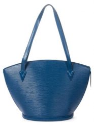 Louis Vuitton Skórzana torebka "St-Jacques GM" w kolorze niebieskim - 26 x 30 x 17 cm rozmiar: onesize. Niebieskie torby na ramię Louis Vuitton, bez wzorów, z materiału, na ramię, bez dodatków. Za 2,696.99 zł.