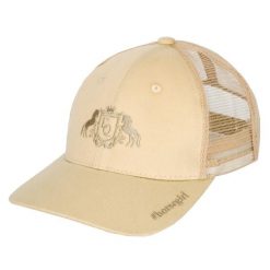 Czapka baseballowa jeździecka damska EQUESTRIAN QUEEN Juliana 26SS. Brązowe czapki EQUESTRIAN QUEEN, bez wzorów, z bawełny. Za 88.99 zł.