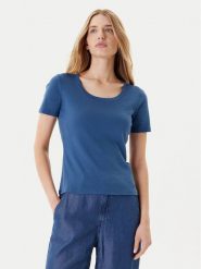 United Colors Of Benetton T-Shirt 3GA2D1066 Granatowy Slim Fit. Niebieskie t-shirty United Colors of Benetton, xl, bez wzorów, z bawełny, bez kołnierzyka, bez ramiączek. Za 59.99 zł.