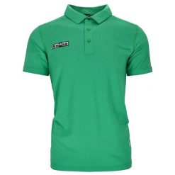 Koszulka polo KEEZA Draco z krótkim rękawem. Zielone koszulki polo KEEZA, m, bez wzorów, bez kołnierzyka, bez ramiączek. Za 65.00 zł.