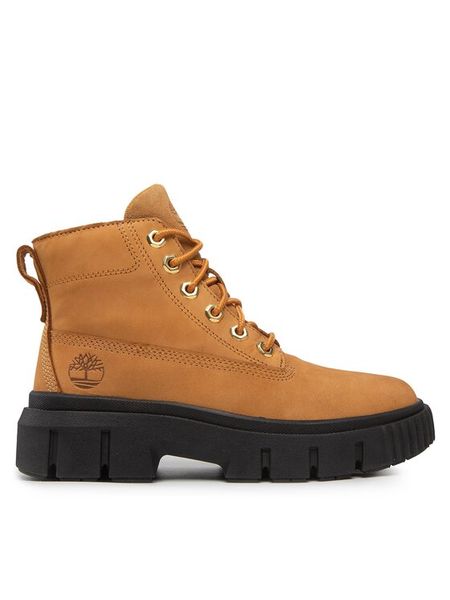 Timberland Trzewiki Greyfield Leather Boot TB0A5RP4231 Brązowy. Brązowe botki Timberland, bez wzorów, z nubiku, bez obcasa, na płaskiej podeszwie, bez zapięcia. Za 679.99 zł.