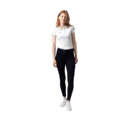 Termoaktywne legginsy jeździeckie damskie z pełnym gripem Horze Mira. Niebieskie legginsy HORZE, l, bez wzorów, z materiału, długie. Za 391.00 zł.