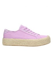 Claudia Ghizzani Espadryle w kolorze fioletowym rozmiar: 37. Różowe espadryle Claudia Ghizzani, bez wzorów, bez obcasa, na platformie, bez zapięcia. Za 105.38 zł.