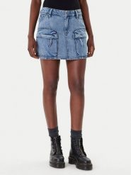 G-Star Raw Spódnica jeansowa D27703-D536 Niebieski Regular Fit. Niebieskie spódnice G-Star, bez wzorów, z bawełny, retro. Za 204.99 zł.