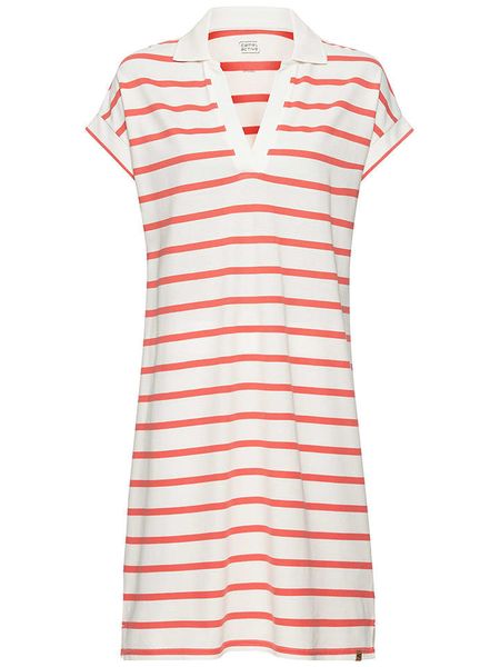 Camel Active Sukienka w kolorze biało-różowym rozmiar: M. Białe sukienki Camel Active, na co dzień, m, bez wzorów, z bawełny, bez kołnierzyka, bez ramiączek, mini, proste. Za 175.26 zł.