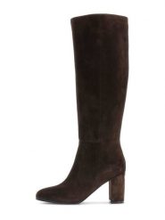 Guess Kozaki 184492 Brązowy. Brązowe kozaki Guess, bez obcasa, na słupku, bez zapięcia. Za 674.99 zł.
