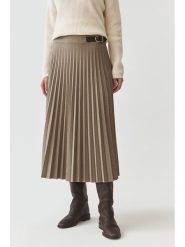 TATUUM Spódnica "Antaliki" w kolorze beżowym rozmiar: 34. Brązowe spódnice Tatuum, na co dzień, bez wzorów, ze skóry, midi, proste. Za 205.45 zł.