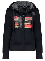 Geographical Norway Bluza "Farlotte" w kolorze granatowym rozmiar: M. Niebieskie bluzy Geographical Norway, m, z aplikacjami, bez kaptura. Za 110.04 zł.