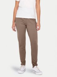 ONLY Spodnie materiałowe Poptrash 15115847 Brązowy Regular Fit. Brązowe spodnie materiałowe Only, s, bez wzorów, z materiału. Za 139.99 zł.