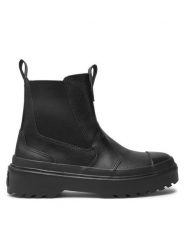 Converse Sztyblety Chuck Taylor All Star Lugged Leather Chelsea Boot A08453C Czarny. Czarne botki Converse, bez wzorów, ze skóry, bez obcasa, na płaskiej podeszwie, bez zapięcia. Za 379.99 zł.