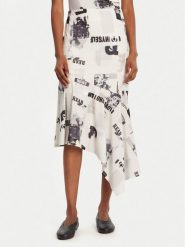 Desigual Spódnica midi Breaking News 25WWFK07 Biały Regular Fit. Białe spódnice Desigual, s, bez wzorów, z syntetyku, midi. Za 429.99 zł.