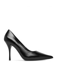 Eva Minge Szpilki EO-LT6157-1-4 Czarny. Czarne szpilki Eva Minge, bez wzorów, bez obcasa, na szpilce, bez zapięcia. Za 379.99 zł.