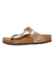 Birkenstock Japonki "Gizeh" w kolorze złotym rozmiar: 36. Żółte klapki Birkenstock, bez wzorów, z otwartym noskiem, bez obcasa. Za 276.71 zł.