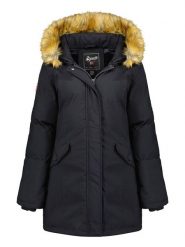 Geographical Norway Parka "Dinasty" w kolorze czarnym rozmiar: XXL. Czarne parki Geographical Norway, xxl, bez kaptura. Za 242.13 zł.