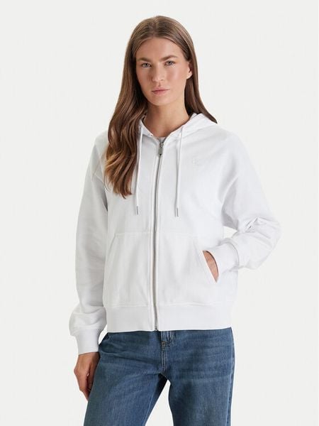 Calvin Klein Jeans Bluza Archive Logo LV047B237G Biały Regular Fit. Białe bluzy Calvin Klein Jeans, xl, bez wzorów, z bawełny, bez kaptura. Za 309.99 zł.