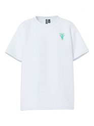 Pieces Koszulka "Alifi" w kolorze białym ze wzorem rozmiar: S. Białe bluzki Pieces, s, bez wzorów, z bawełny, bez kołnierzyka, bez ramiączek. Za 66.00 zł.