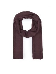 Calvin Klein Szal Emblem Aop Glossy Tonal Scarf LV04F8096G Bordowy. Czerwone rękawiczki Calvin Klein, bez wzorów, z materiału. Za 269.99 zł.