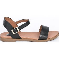 Steve Madden - Sandały. Czarne sandały Steve Madden, bez wzorów, z gumy, bez obcasa, na szpilce, bez zapięcia. W wyprzedaży za 199.90 zł.