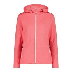 Damska elastyczna polarowa bluza z kapturem CMP. Czerwone bluzy CMP, xl, bez wzorów, z dresówki, z kapturem. Za 377.85 zł.