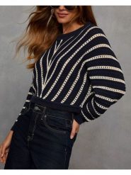 Milan Kiss Sweter w kolorze granatowym rozmiar: XL. Niebieskie swetry Milan Kiss, xl, bez wzorów, bez ramiączek. Za 152.99 zł.