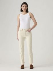 Levi's Dżinsy - Slim fit - w kolorze kremowym rozmiar: W25/L26. Brązowe jeansy Levi's®, l, z aplikacjami. Za 194.95 zł.